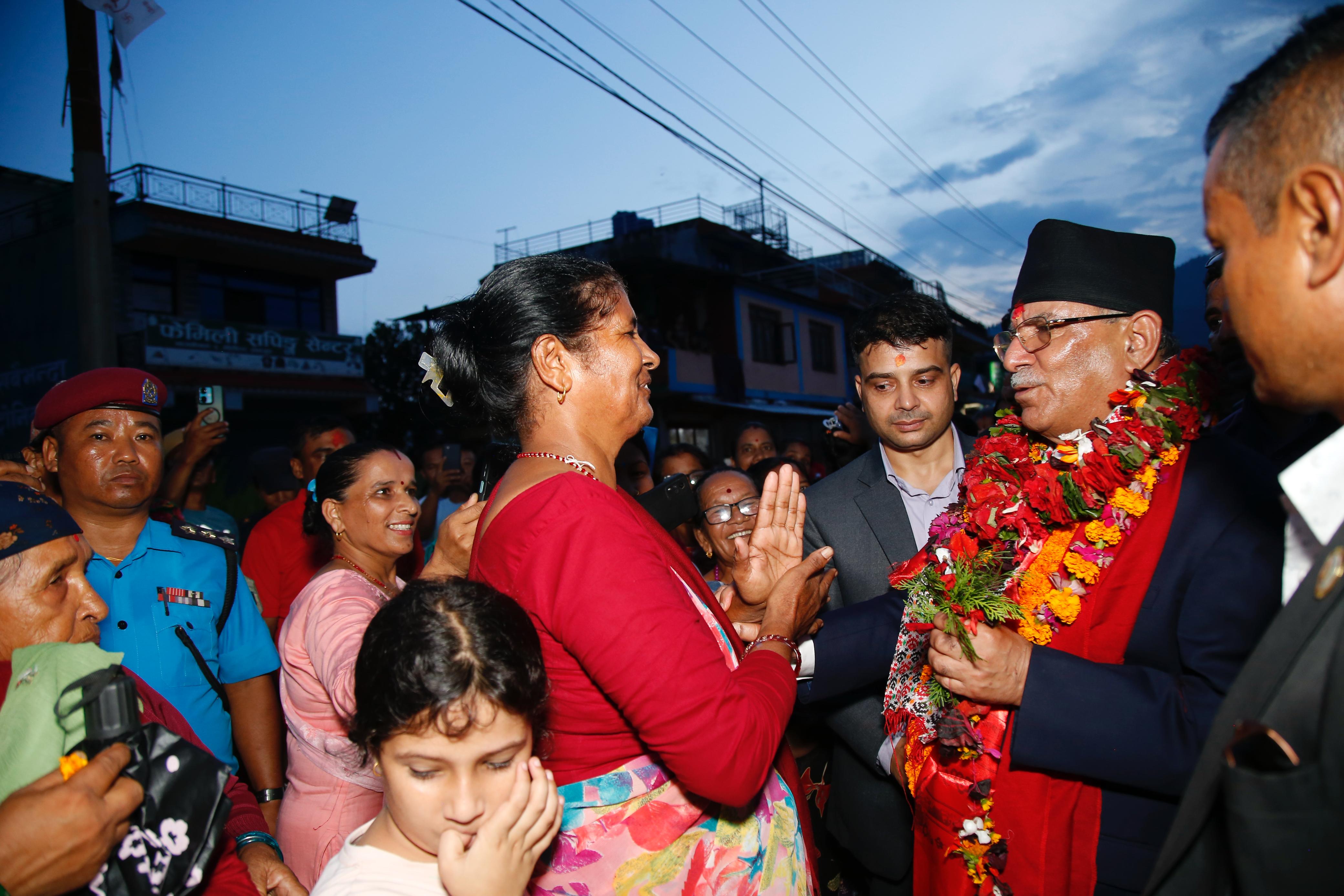 हामीले गरेको राम्रा कामको प्रचार गर्नै सकेनौँ,त्यसैले सुनाउन आएका हौँ : अध्यक्ष प्रचण्ड